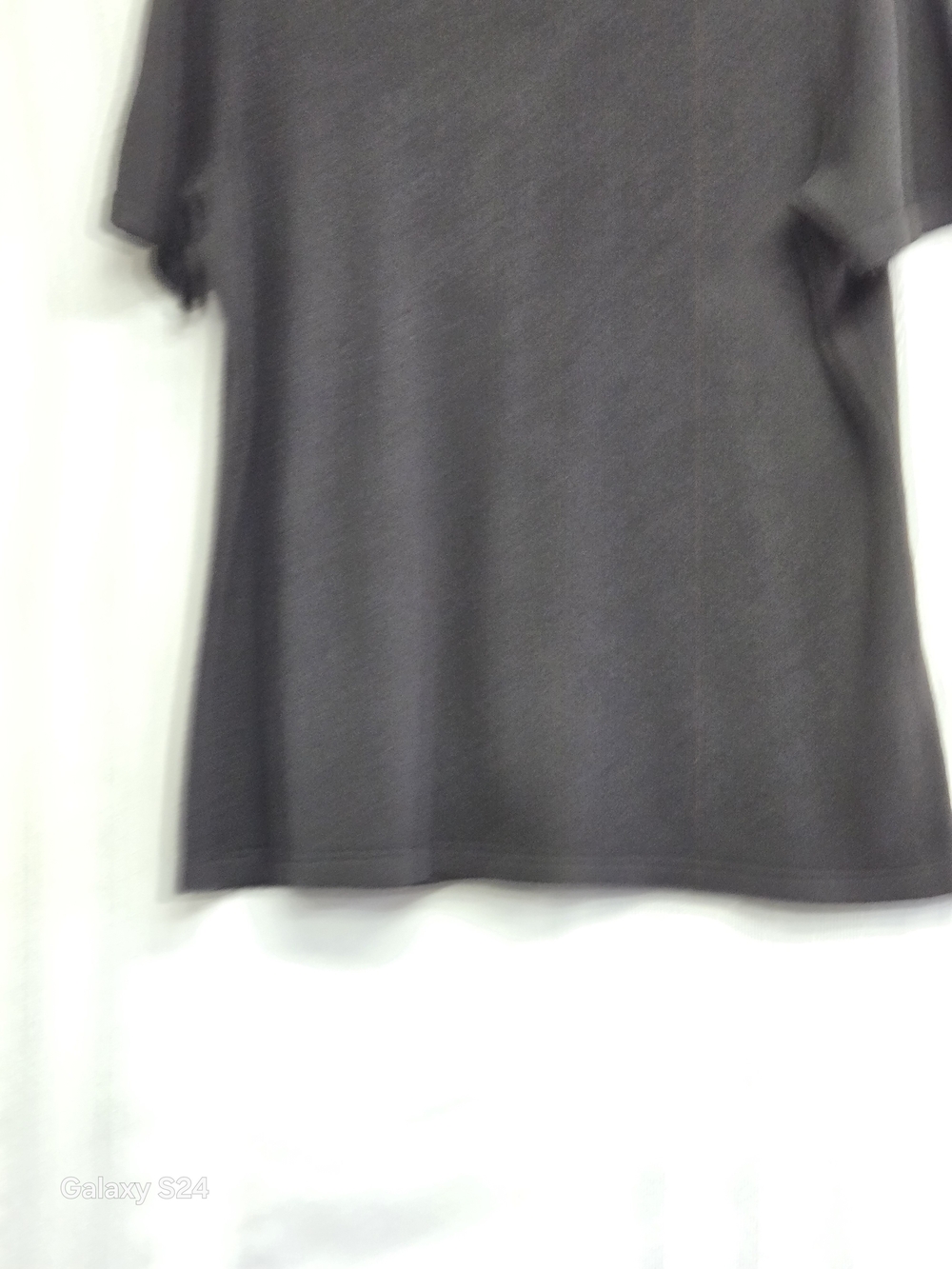 Embellished Mock Neck Short-Sleeve Top - Black - Picture 3 of 11